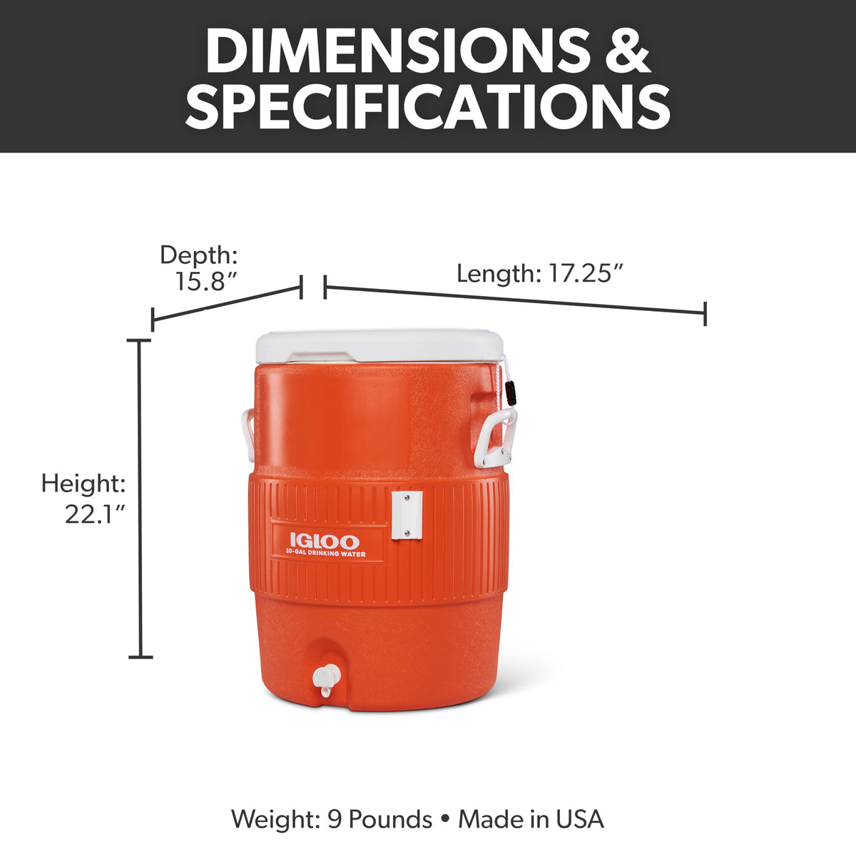 Insulated Beverage Dispenser with Spout R57273