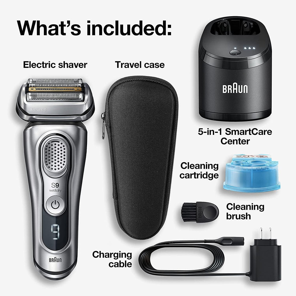 Electric Razor for Men, Waterproof Foil Shaver, Wet & Dry Shave, Silver B36651
