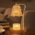 Candle Warmer Lamp with Timer Dimmer, Adjustable Height Glass Lamp P93384