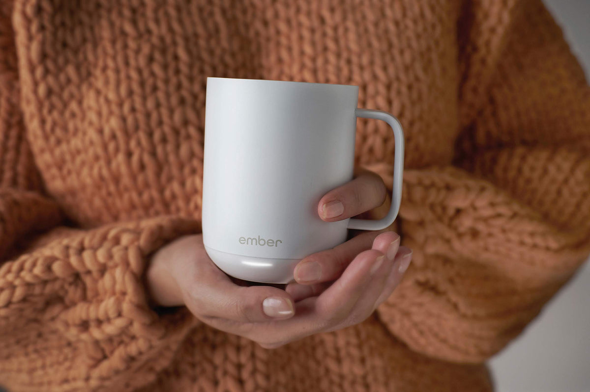 White 10 Ounce Heated Coffee Mug W6060