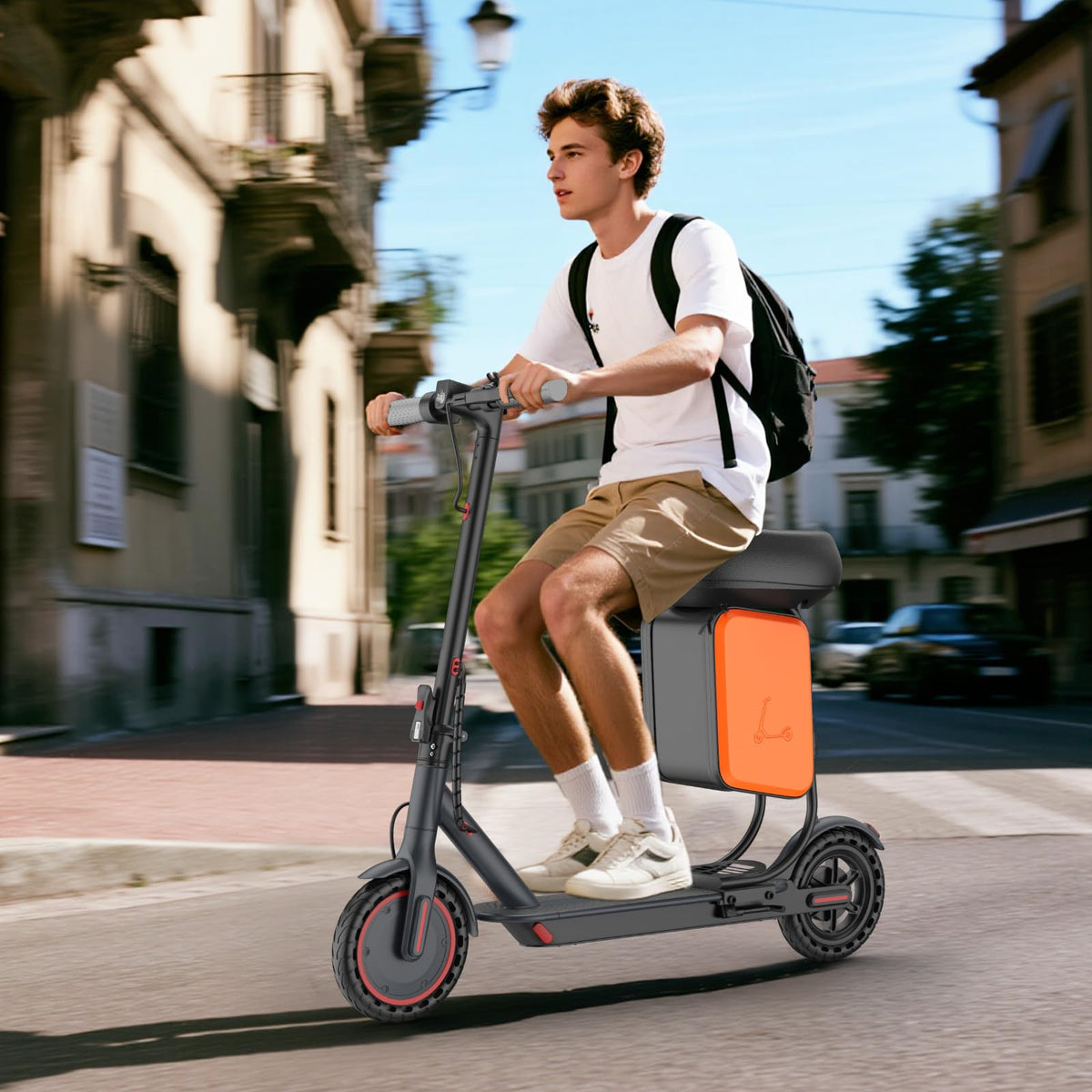 Electric Scooter with Dual Braking System M3475