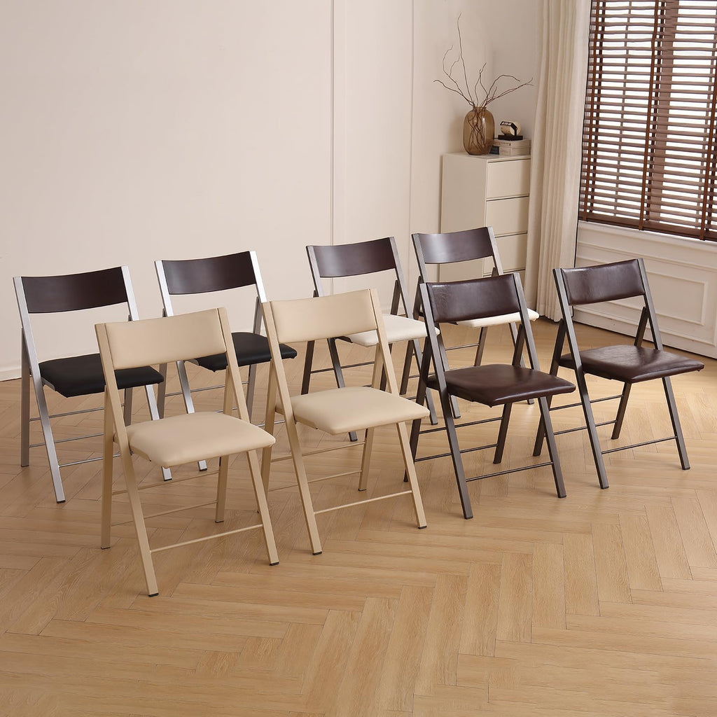 White 2 Pack Steel Frame Folding Chairs C2223
