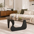 Glass Coffee Table with Black Wood Base N59715