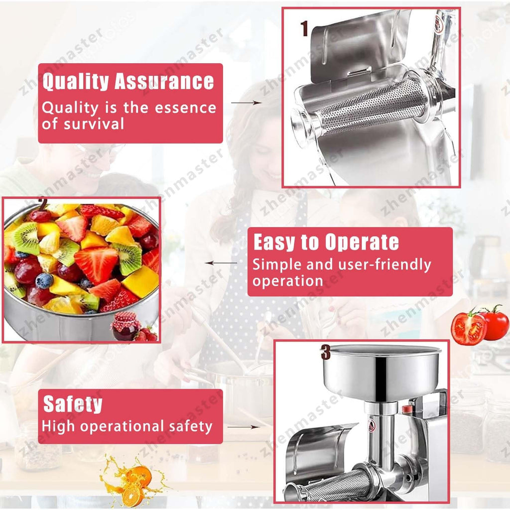 450W Stainless Steel Electric Tomato Strainer K698