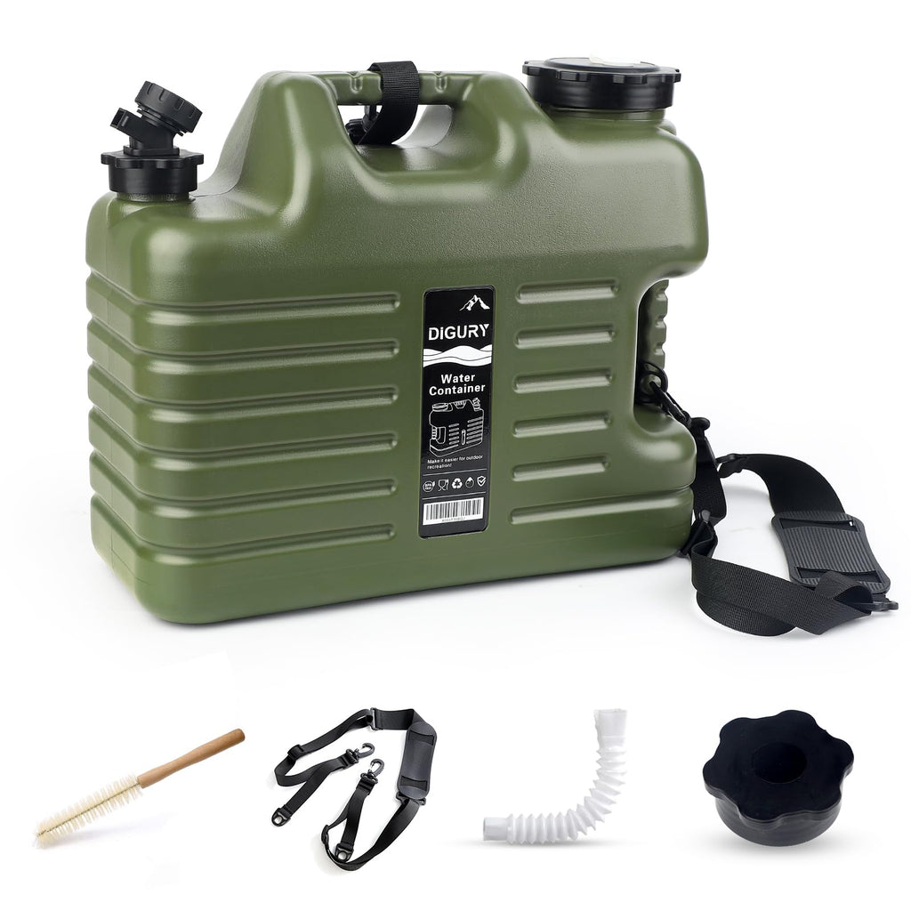 5 Gallon BPA Free Water Jug with Spigot Green J302