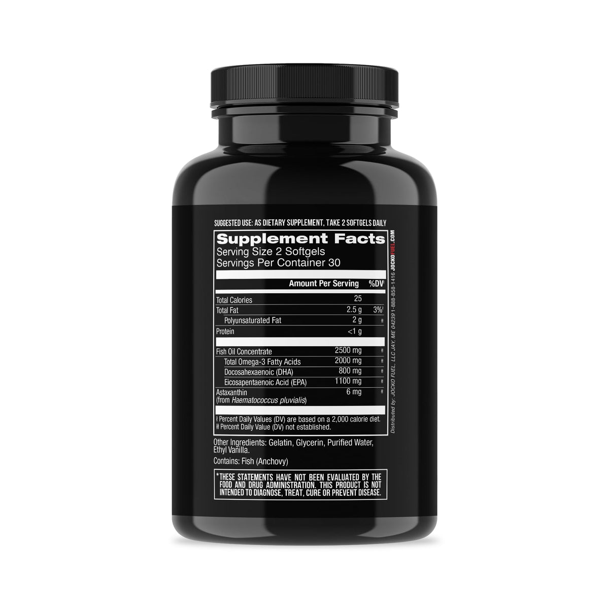 Omega 3 Fish Oil Supplement 2000mg Softgel V169709