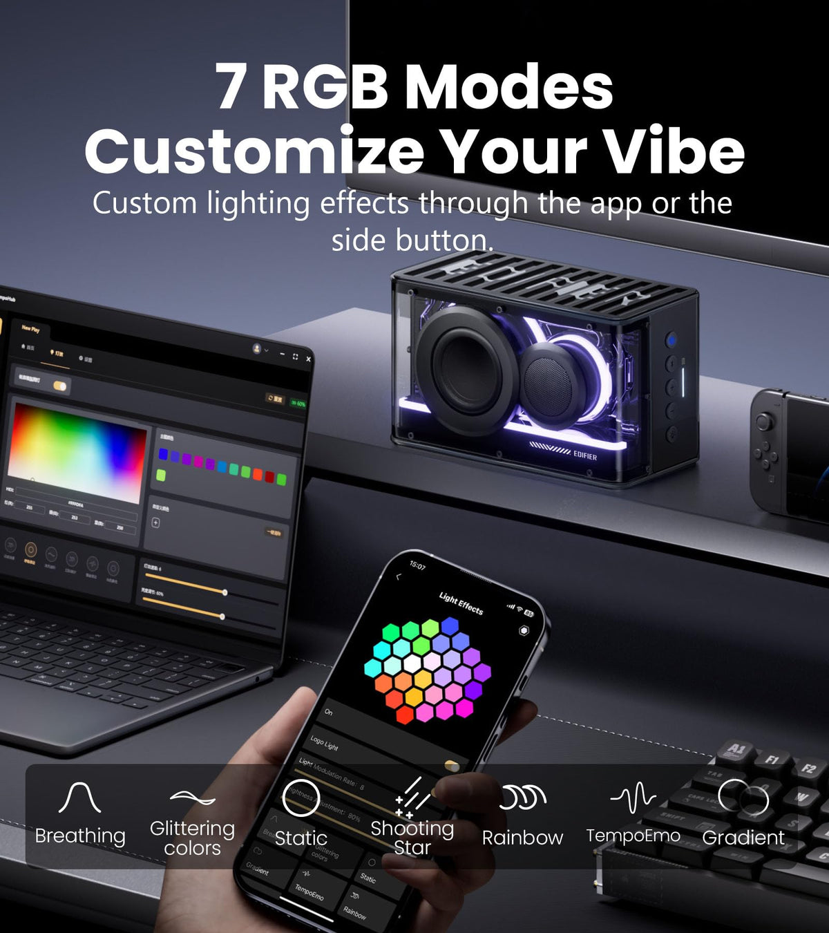 Black 25W Bluetooth Speaker R100