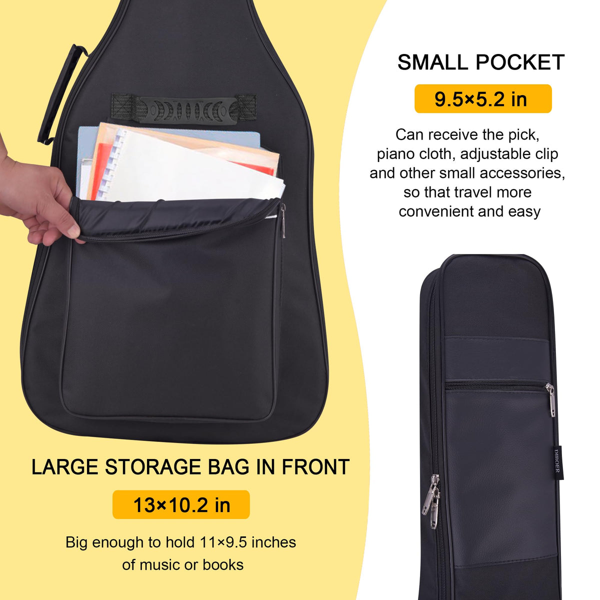 36 Inch Acoustic Guitar Case Soft Padded Gig Bag G21278