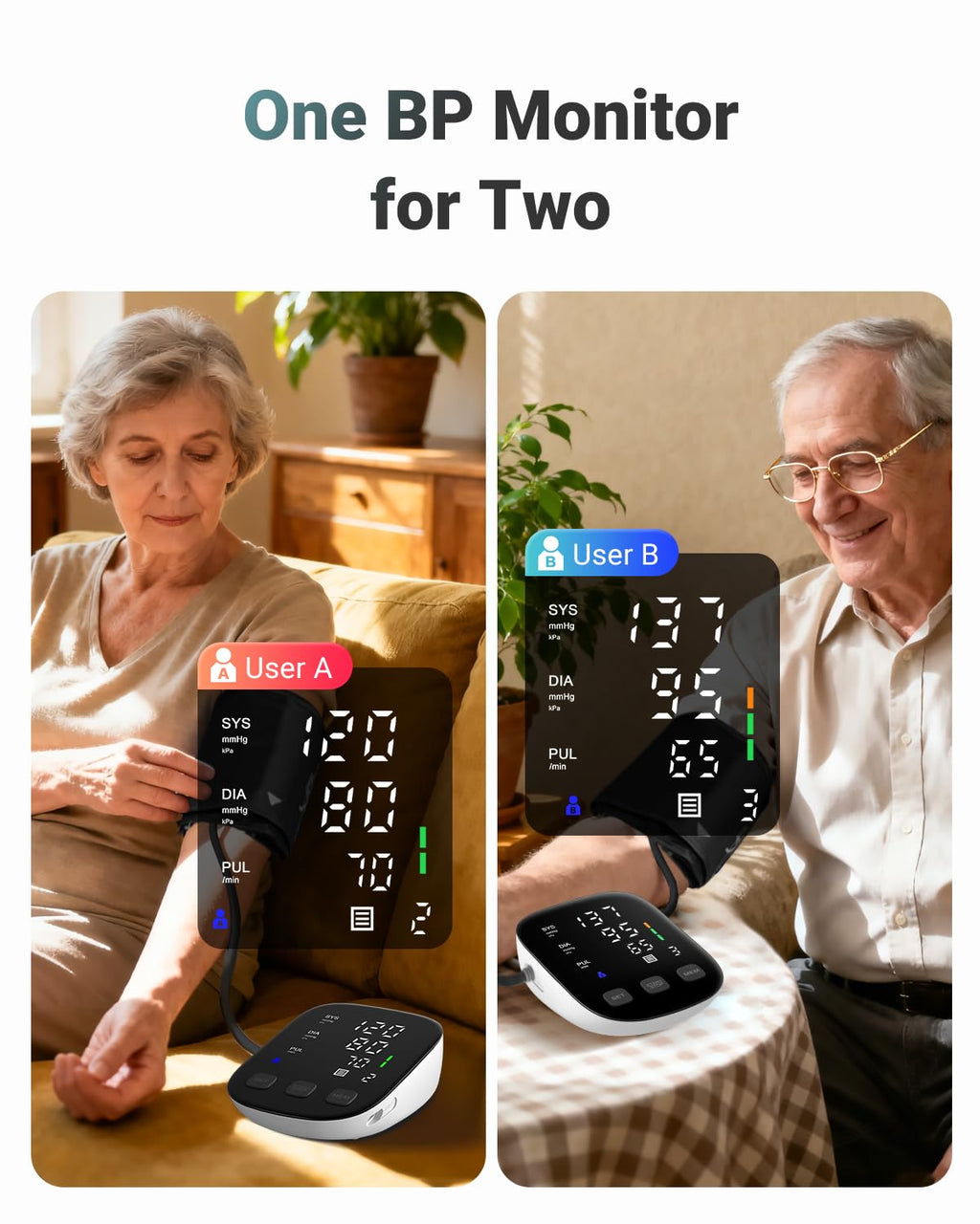 Upper Arm Blood Pressure Monitor with 22-42cm Cuff T33213