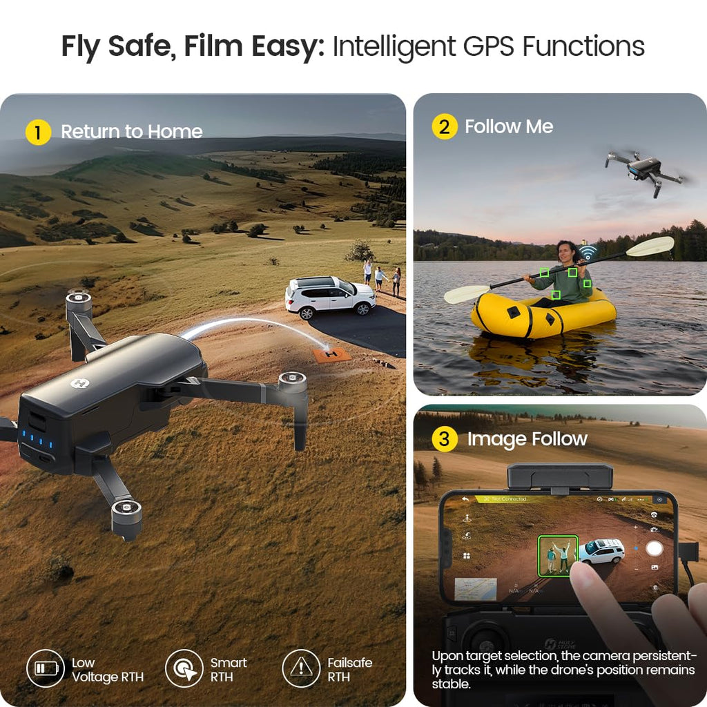 GPS 4K UHD Camera Foldable FPV RC Quadcopter Q556903