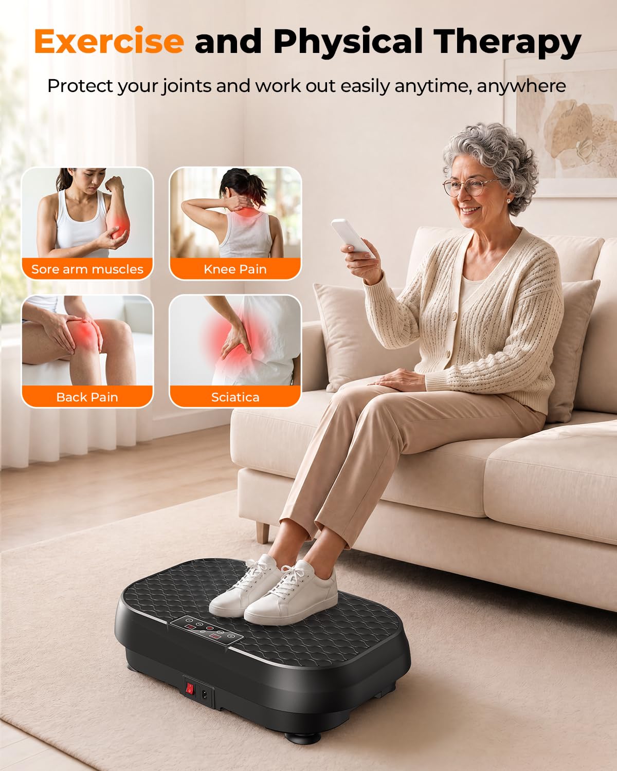 Vibration Plate Exercise Machine 99 Speeds 330 LBS Capacity N569837