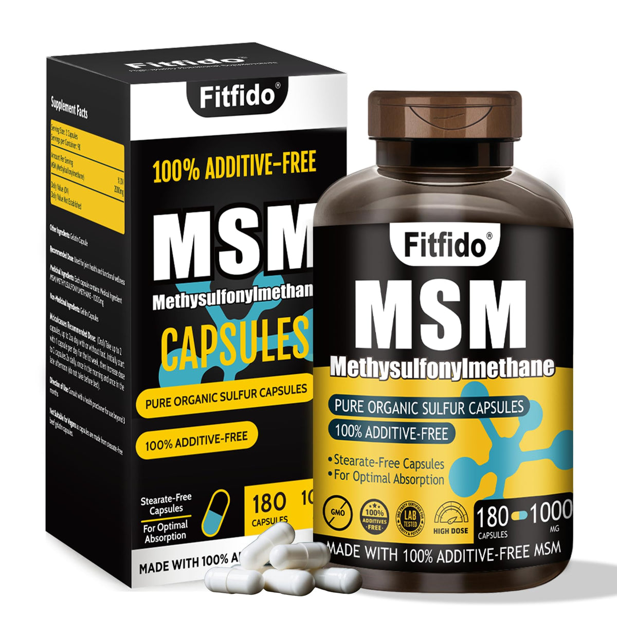 MSM Capsules 1000mg 180 Count K881507