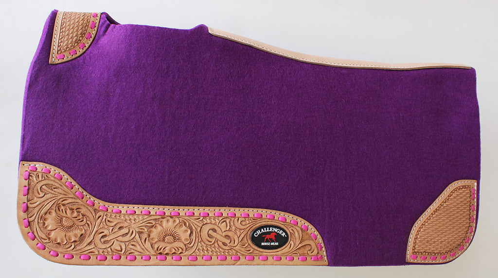 30"x 30" Western Contoured Wool Felt Saddle Pad V82747