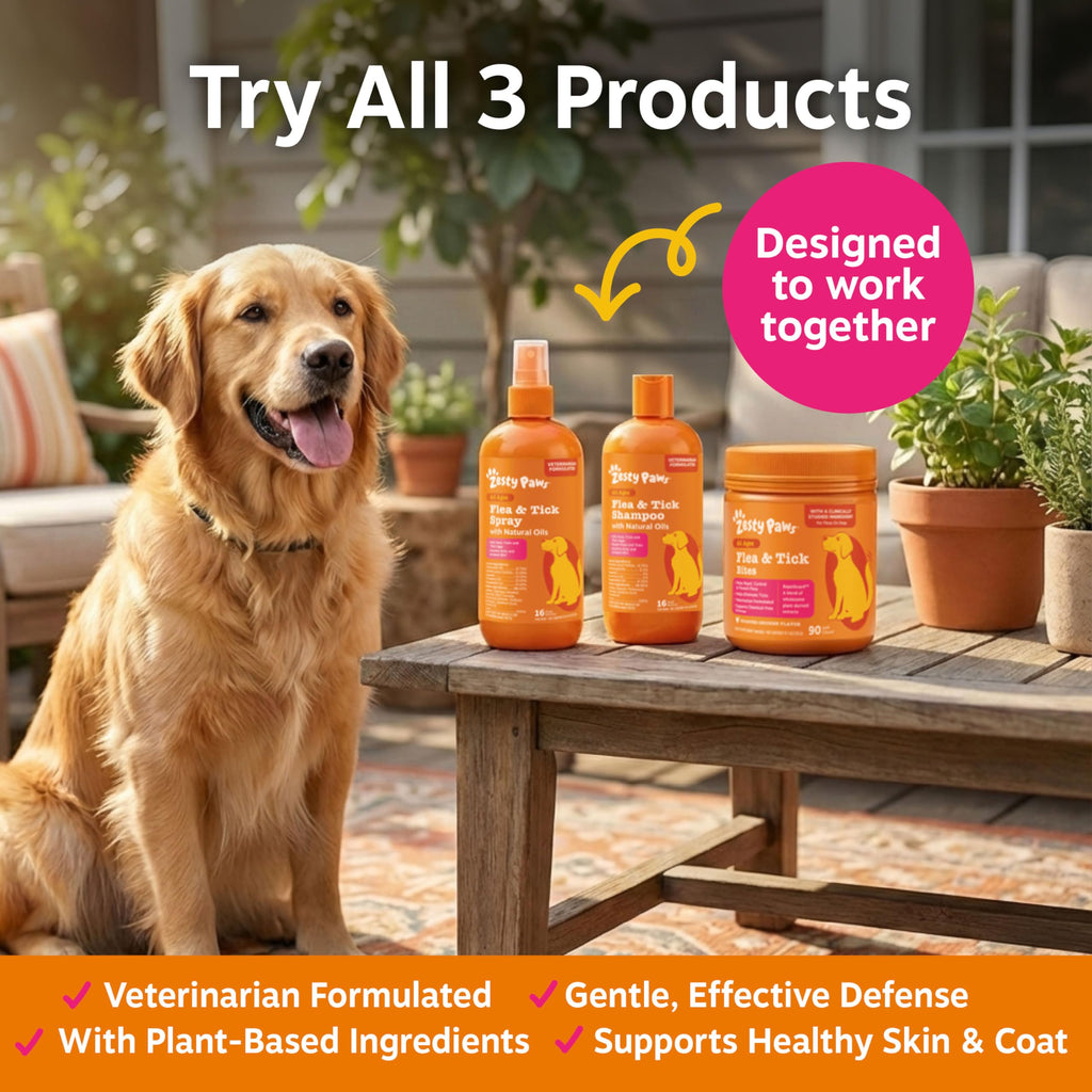 Flea and Tick Shampoo for Dogs 16oz S978