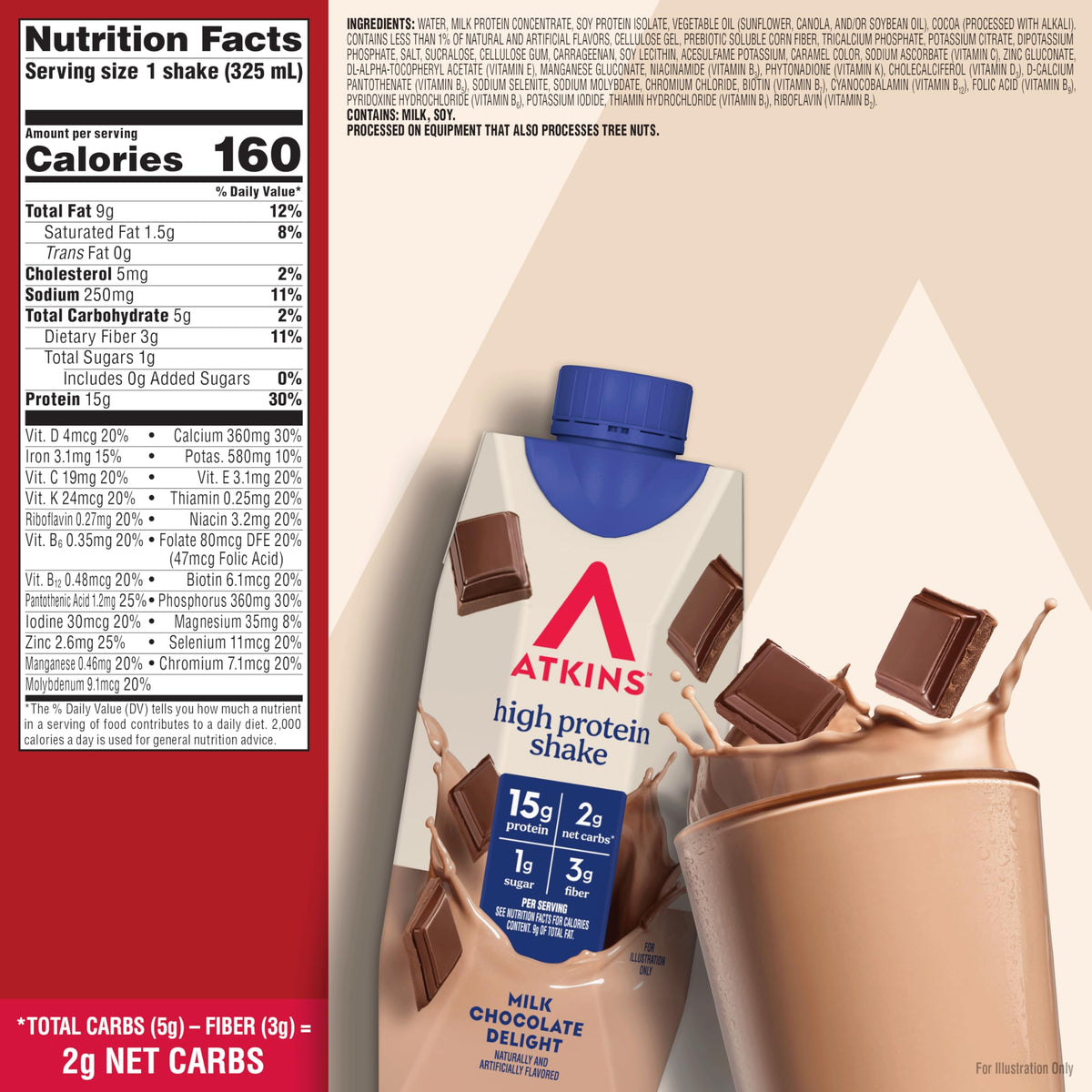 Milk Chocolate Protein Shake 12 Count B5430