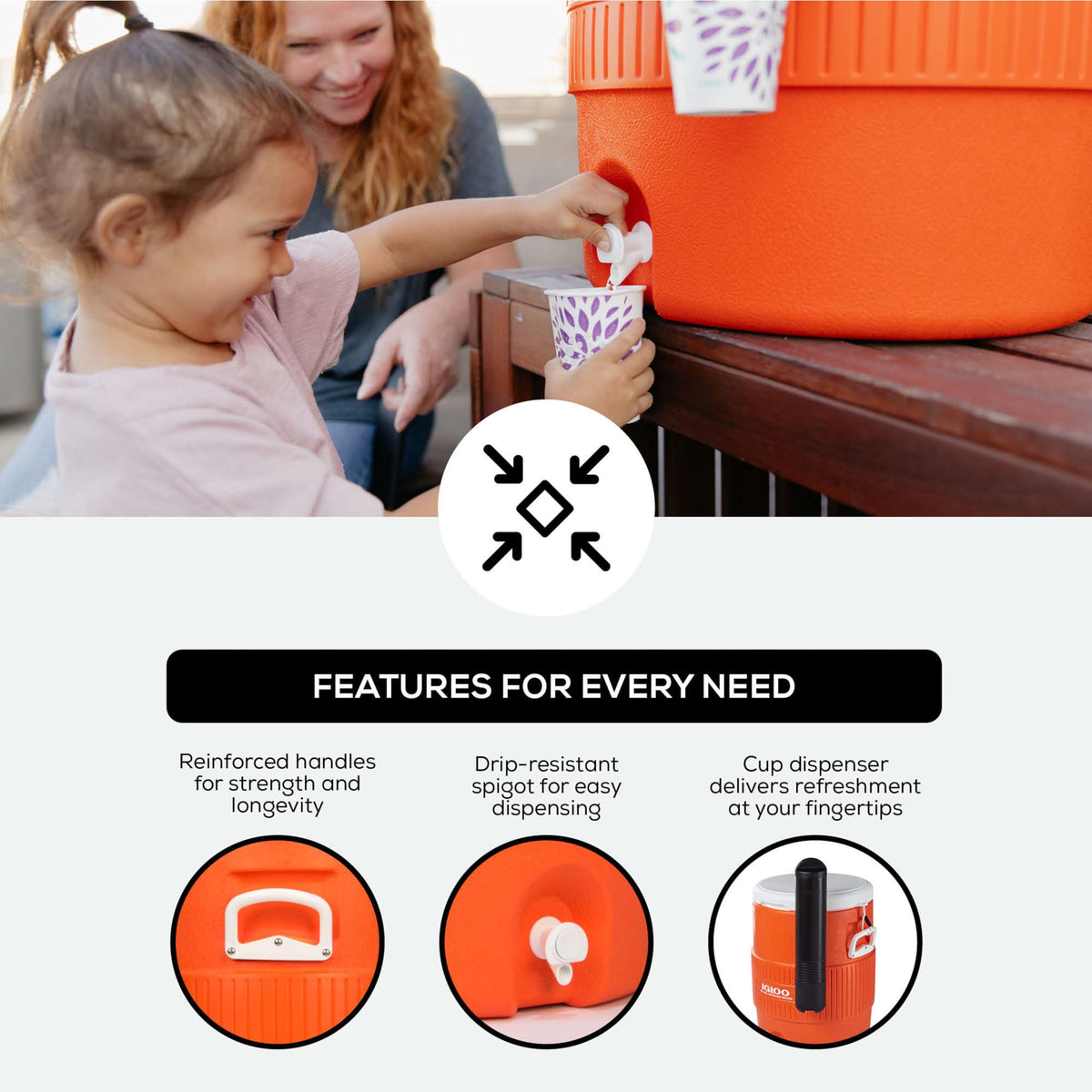 Insulated Beverage Dispenser with Spout R57273