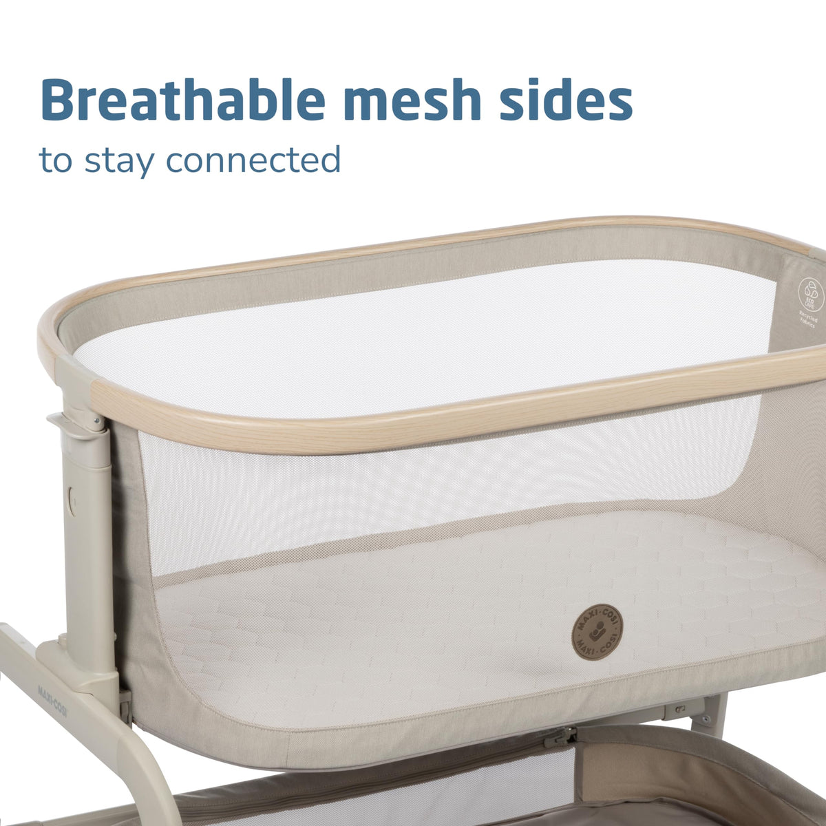 Baby Bassinet Bedside Sleeper with Storage Basket M68188