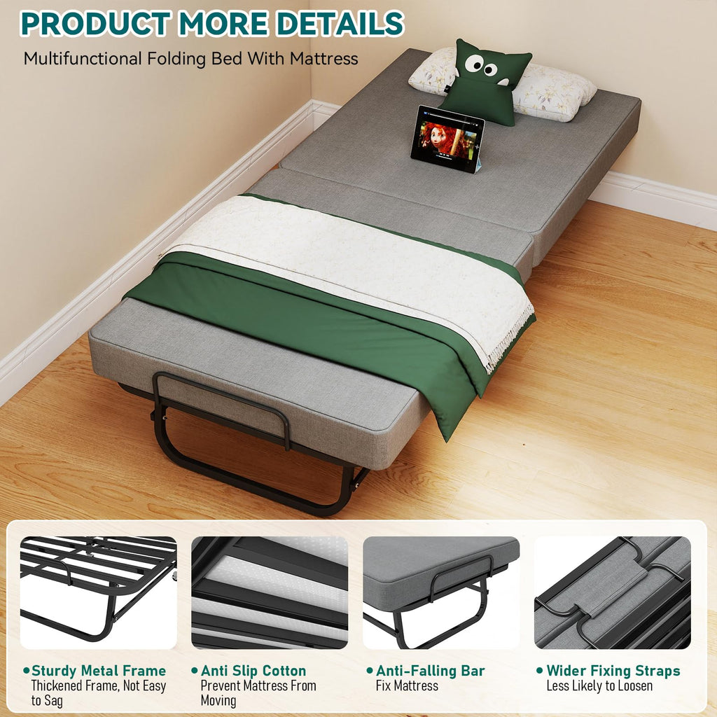 Folding Bed 75" x 31" X2173