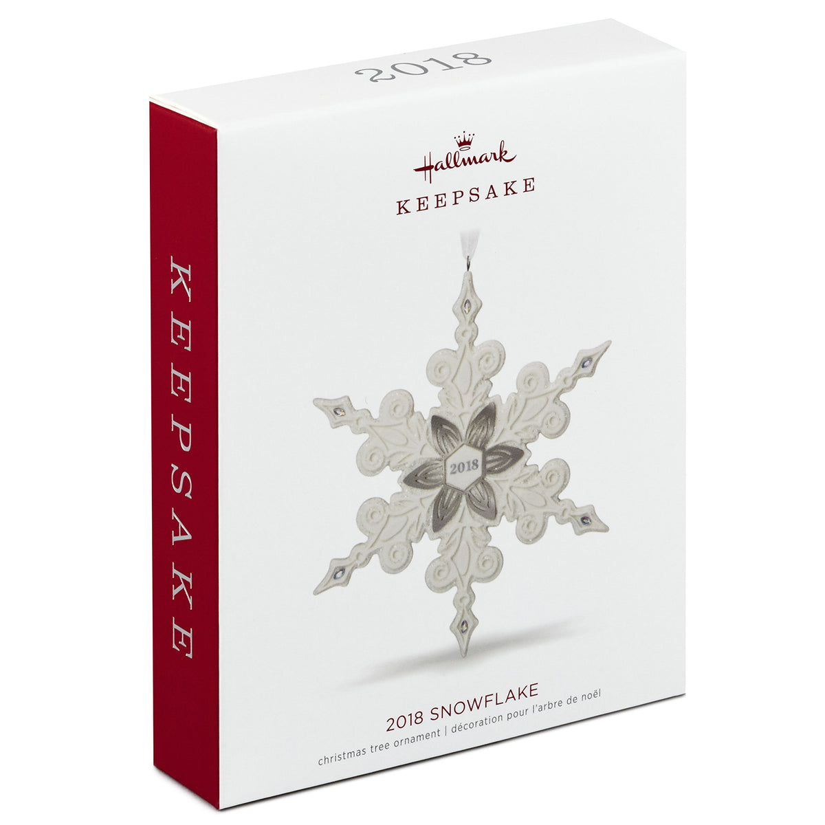 Porcelain Snowflake Christmas Ornament H8033