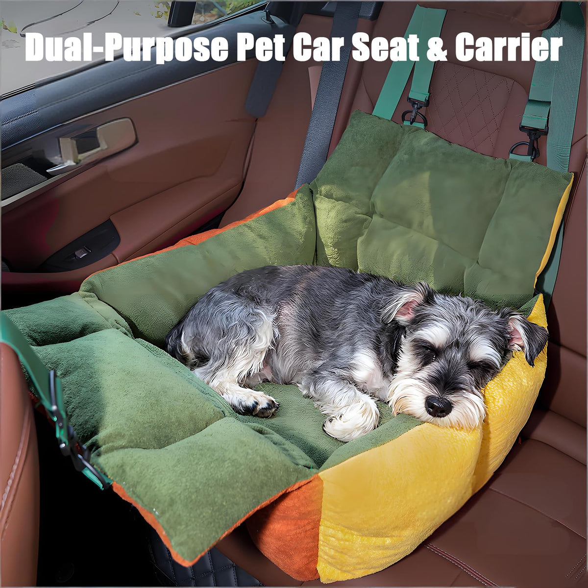 2-in-1 Elevated Dog Car Seat W944