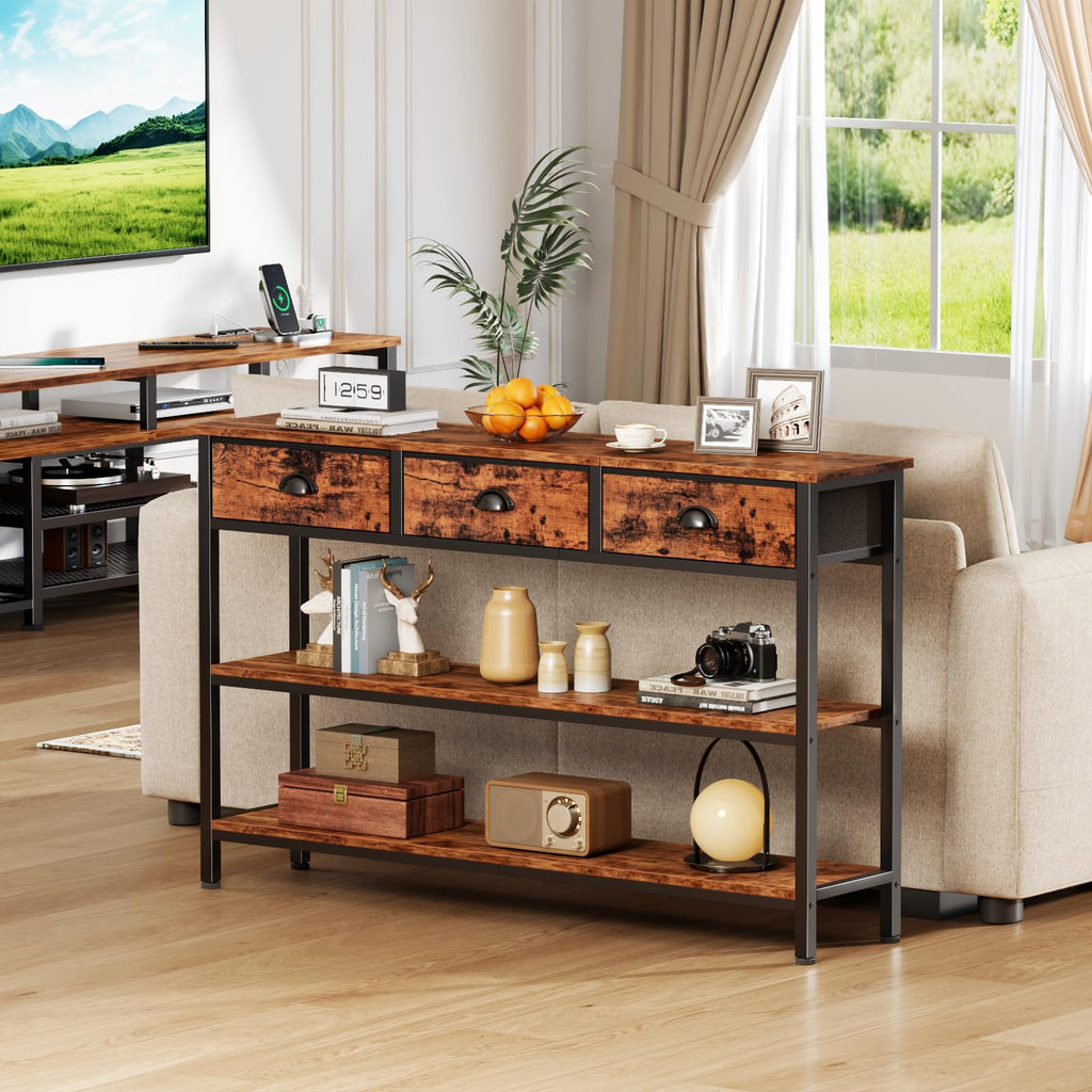 47" Console Table with 3 Drawers A614996