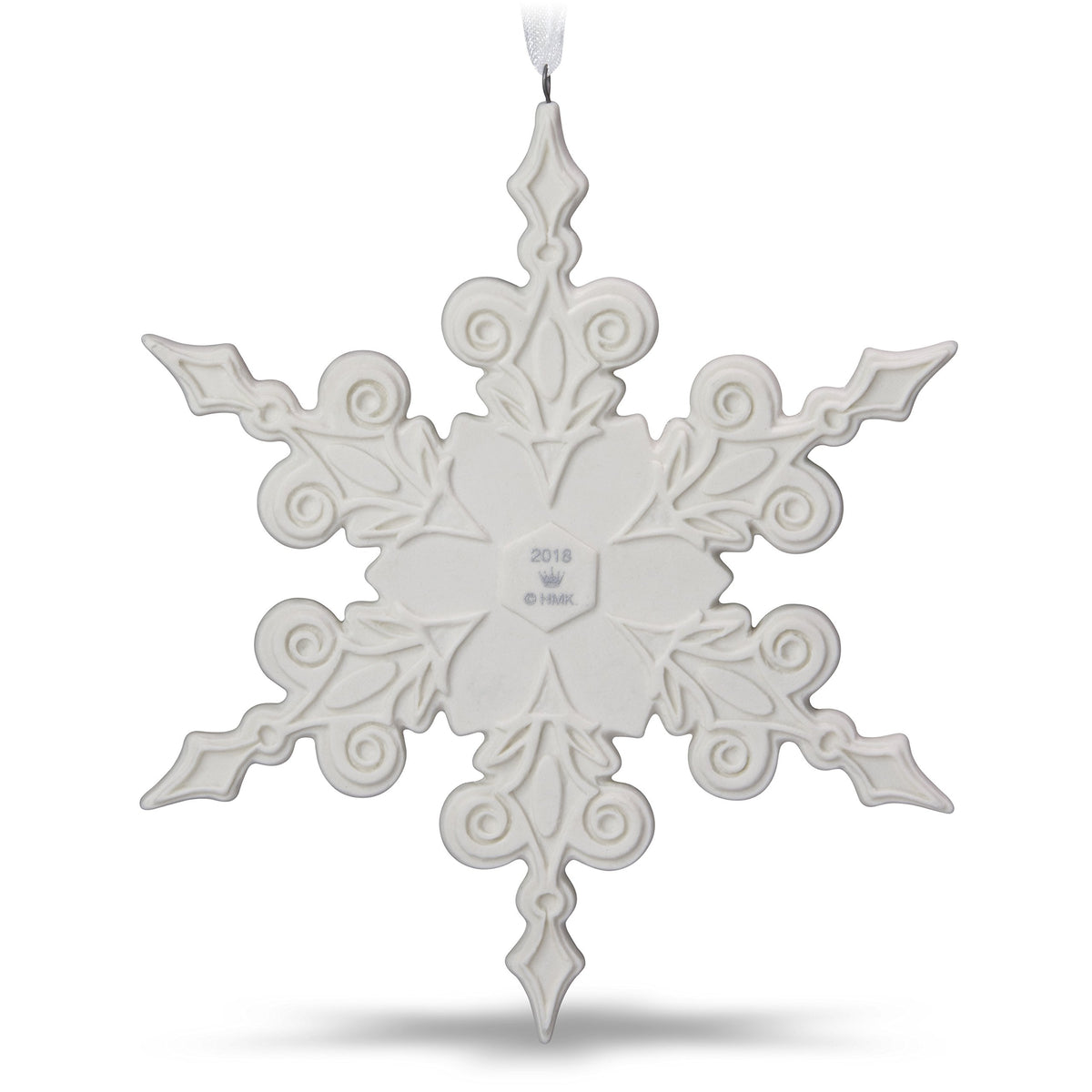 Porcelain Snowflake Christmas Ornament H8033