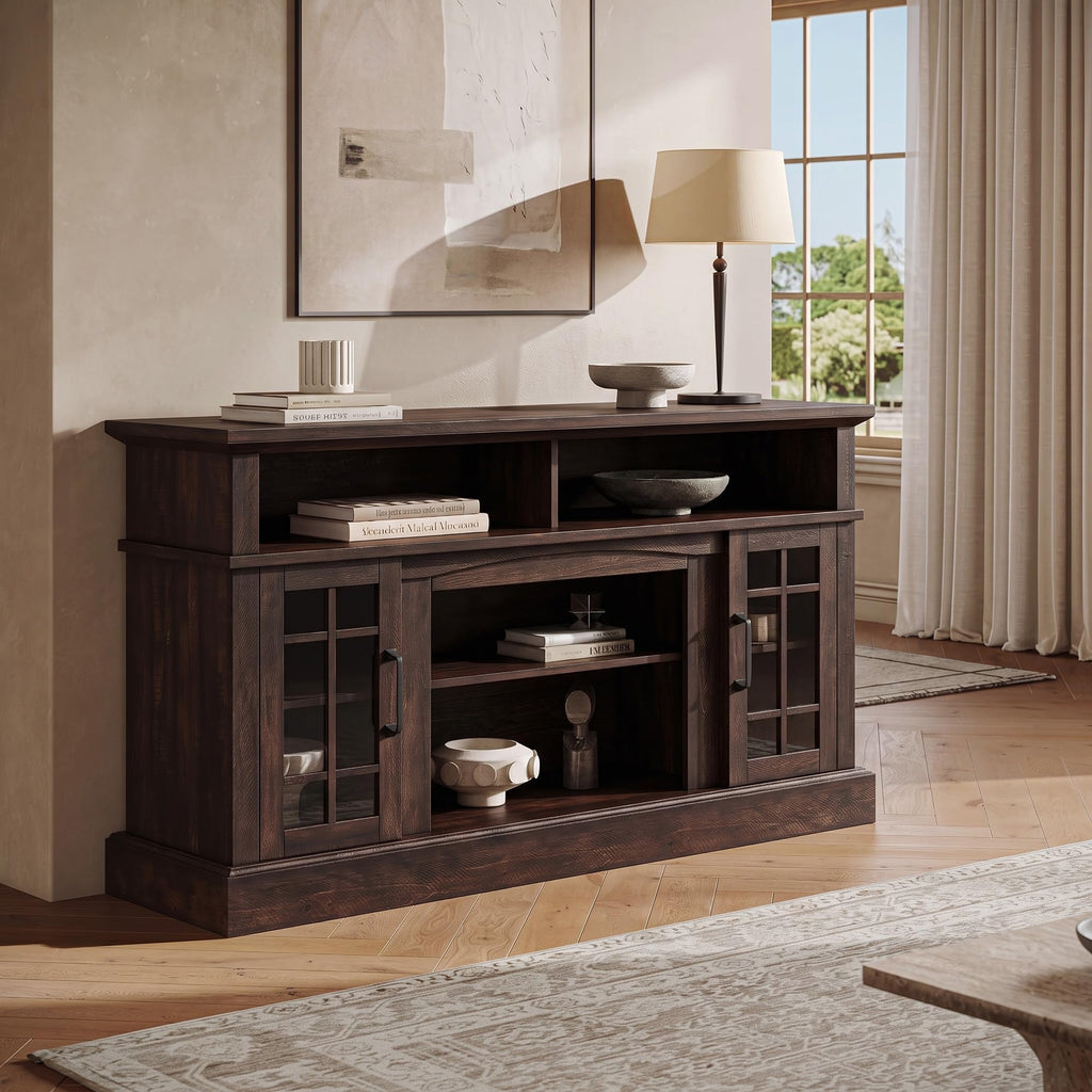58" Espresso TV Stand & Media Entertainment Center Q178