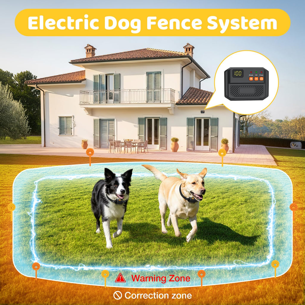 Electric Fence for Dogs with 2 Collars Q581211