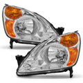2002-2004 Honda Crv Chrome Headlights Assembly Pair N39856
