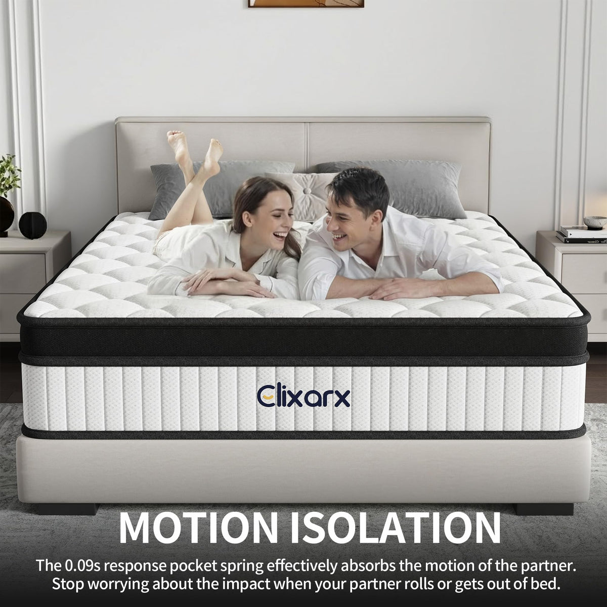 Full Size 12 Inch Hybrid Medium Firm Memory Foam Mattress G578442