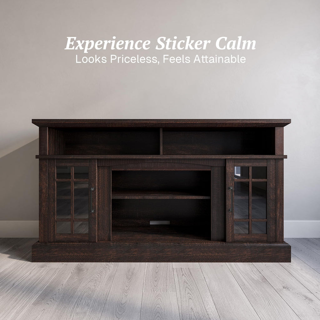 58" Espresso TV Stand & Media Entertainment Center Q178