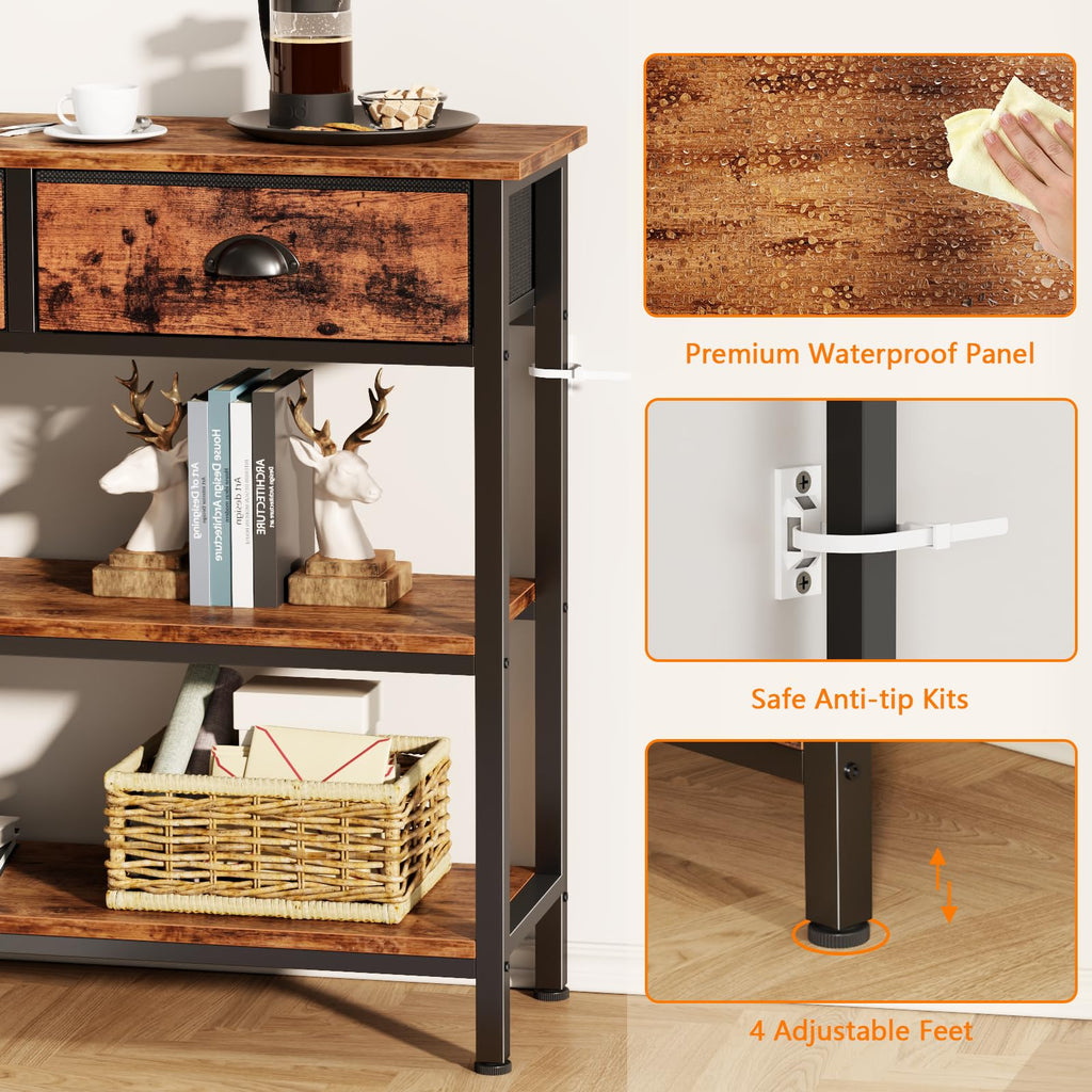 47" Console Table with 3 Drawers A614996