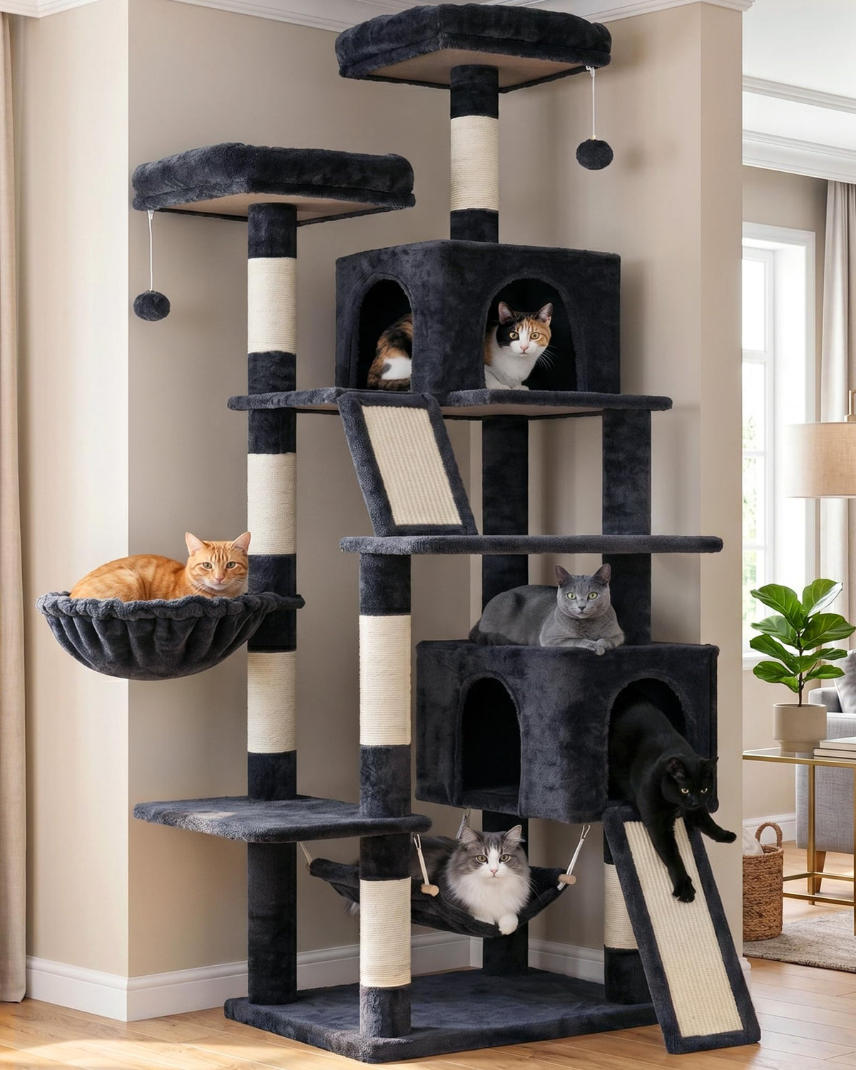 71'' Cat Tree with Scratching Post I10179