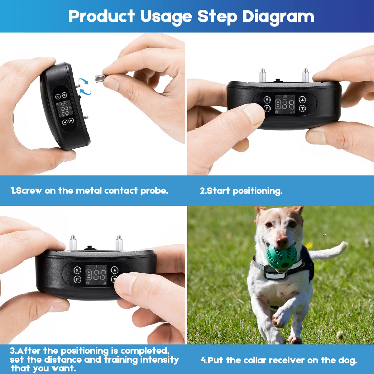 GPS Wireless Dog Fence, Electric Dog Fence, Pet Containment System G895