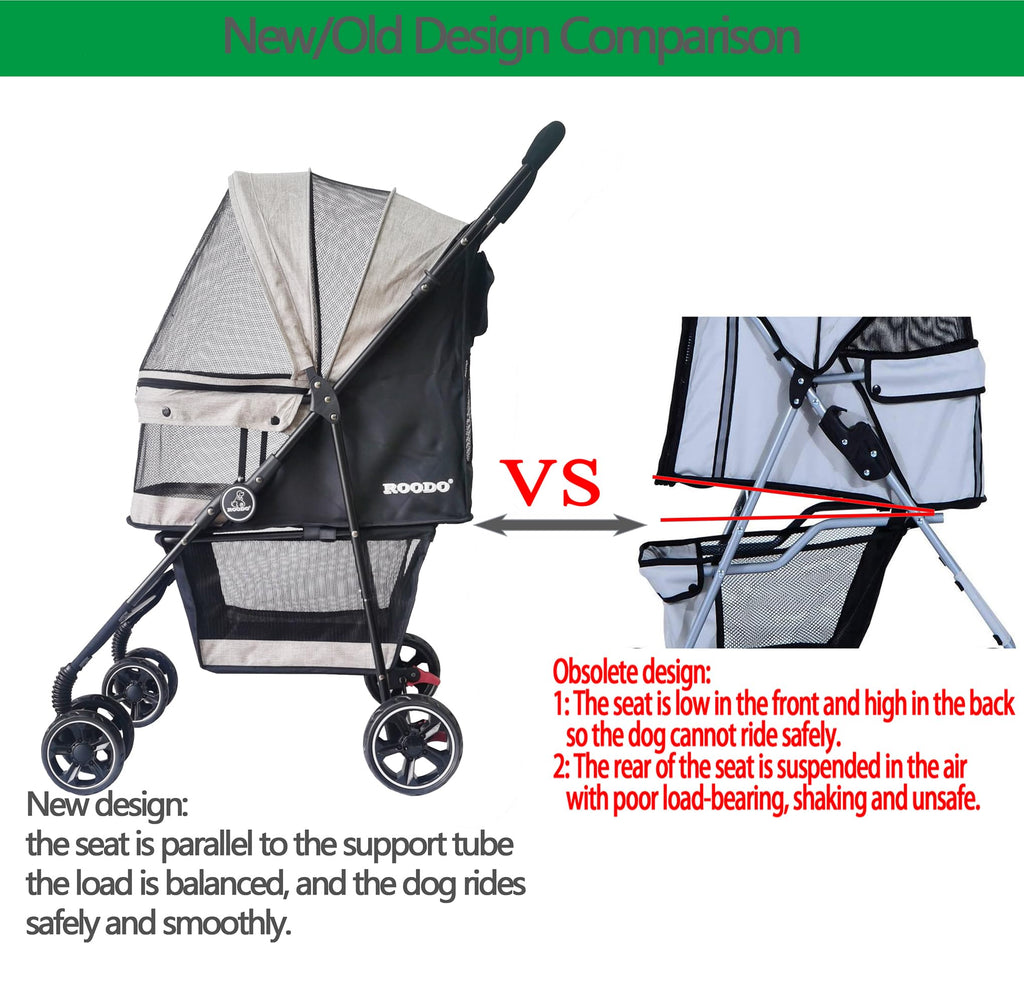 4 Wheel Lightweight Foldable Pet Stroller F3835