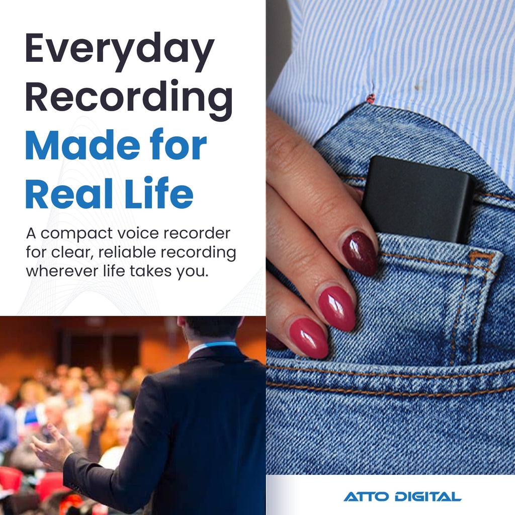 64GB USB-C Metal Body Digital Audio Recorder P947