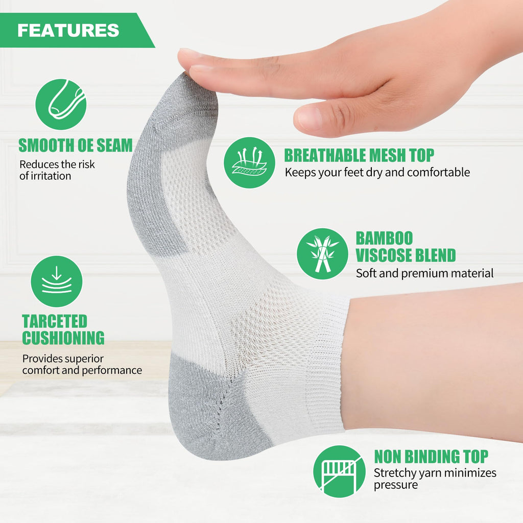 Low Cut Diabetic Socks 6 Pairs G70478