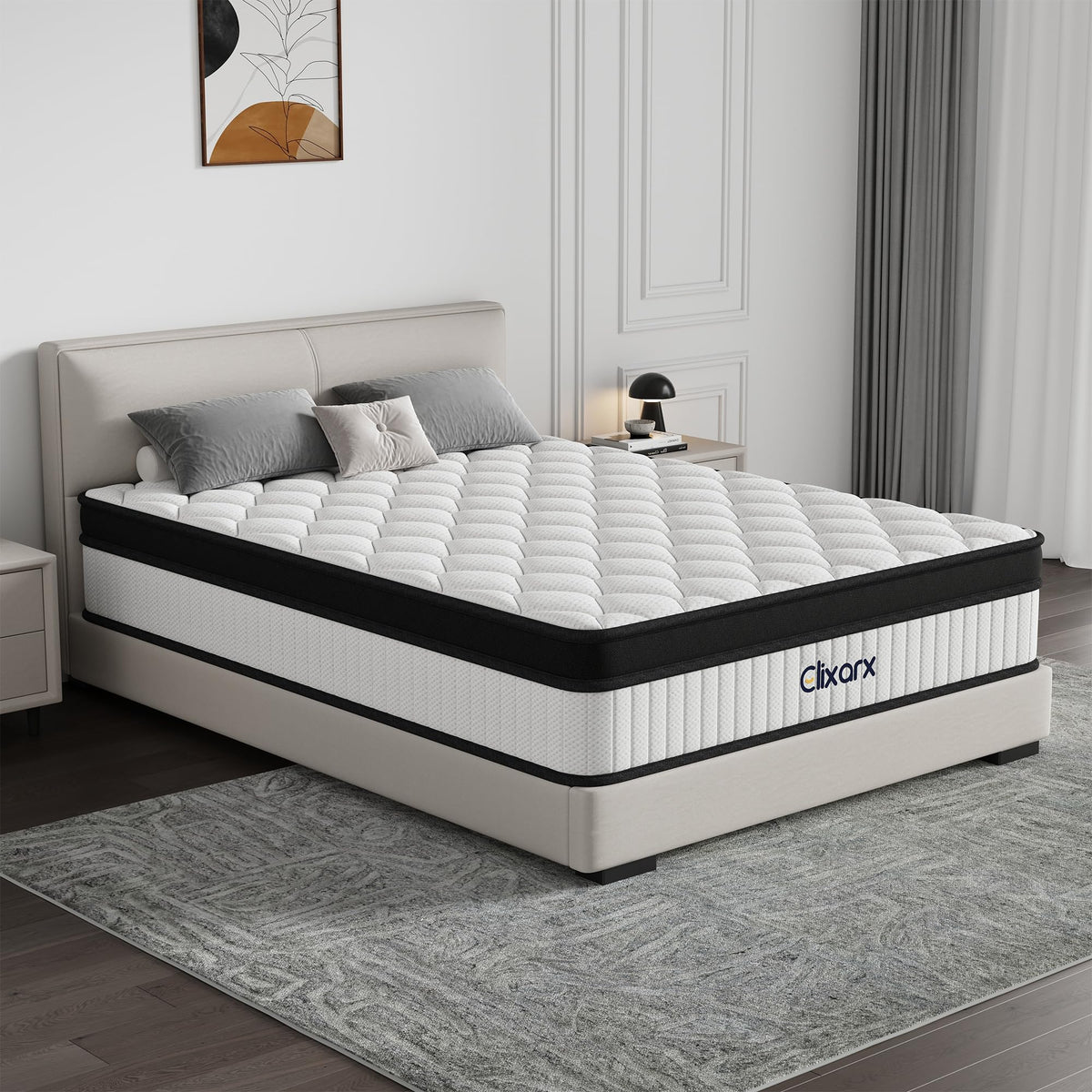 Full Size 12 Inch Hybrid Medium Firm Memory Foam Mattress G578442