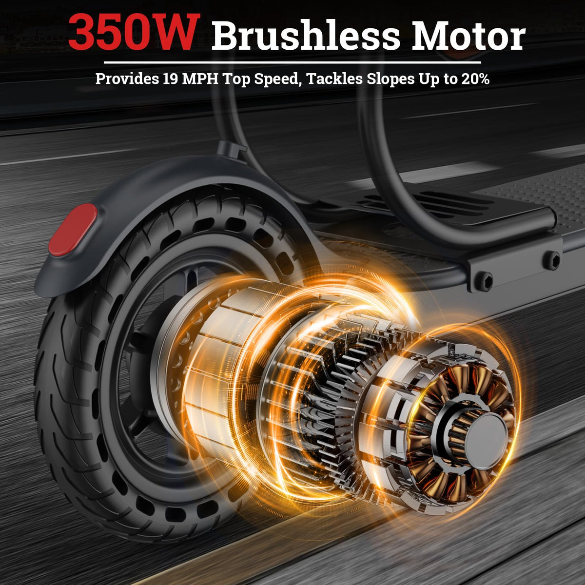 Electric Scooter with Dual Braking System M3475