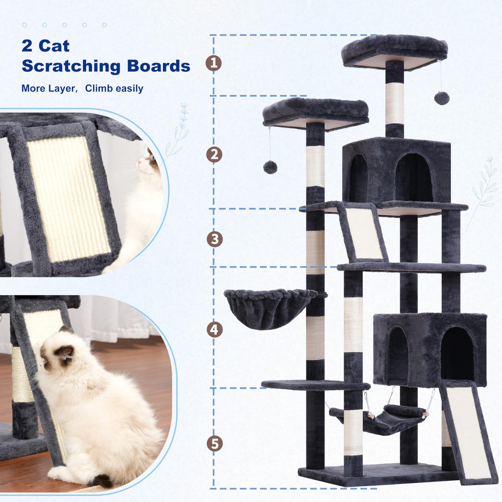 71'' Cat Tree with Scratching Post I10179