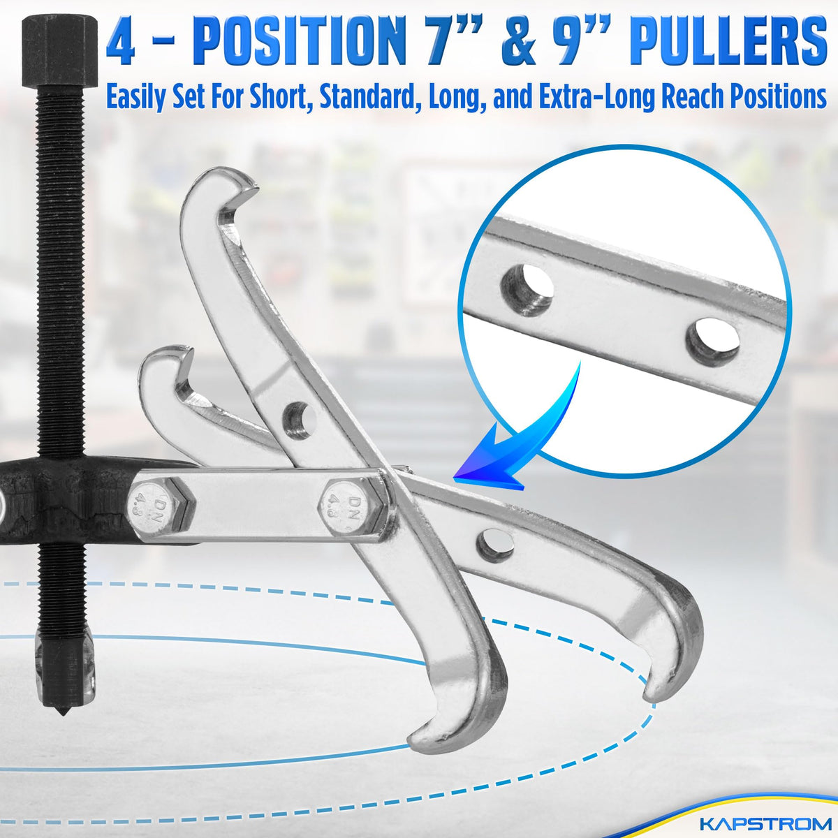 3-Jaw Gear Puller CR-V Steel D932644