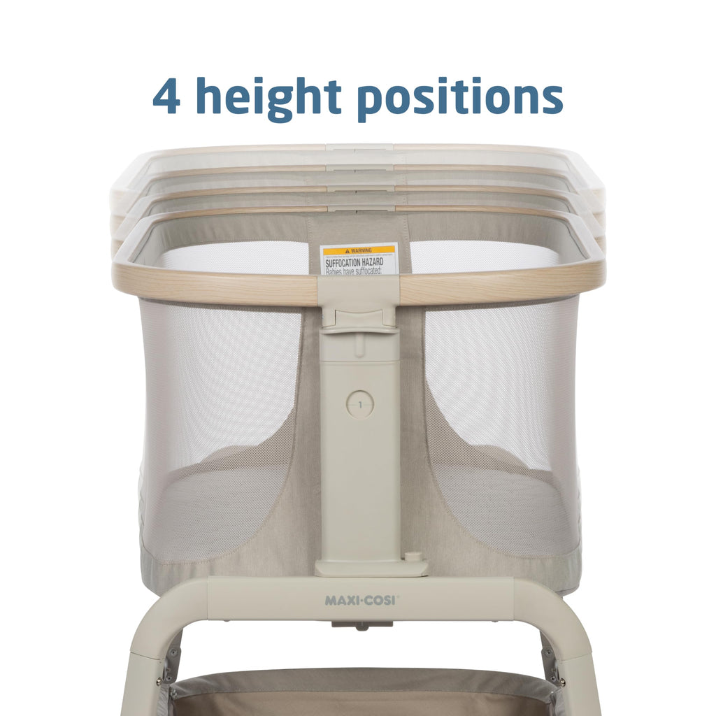 Baby Bassinet Bedside Sleeper with Storage Basket M68188