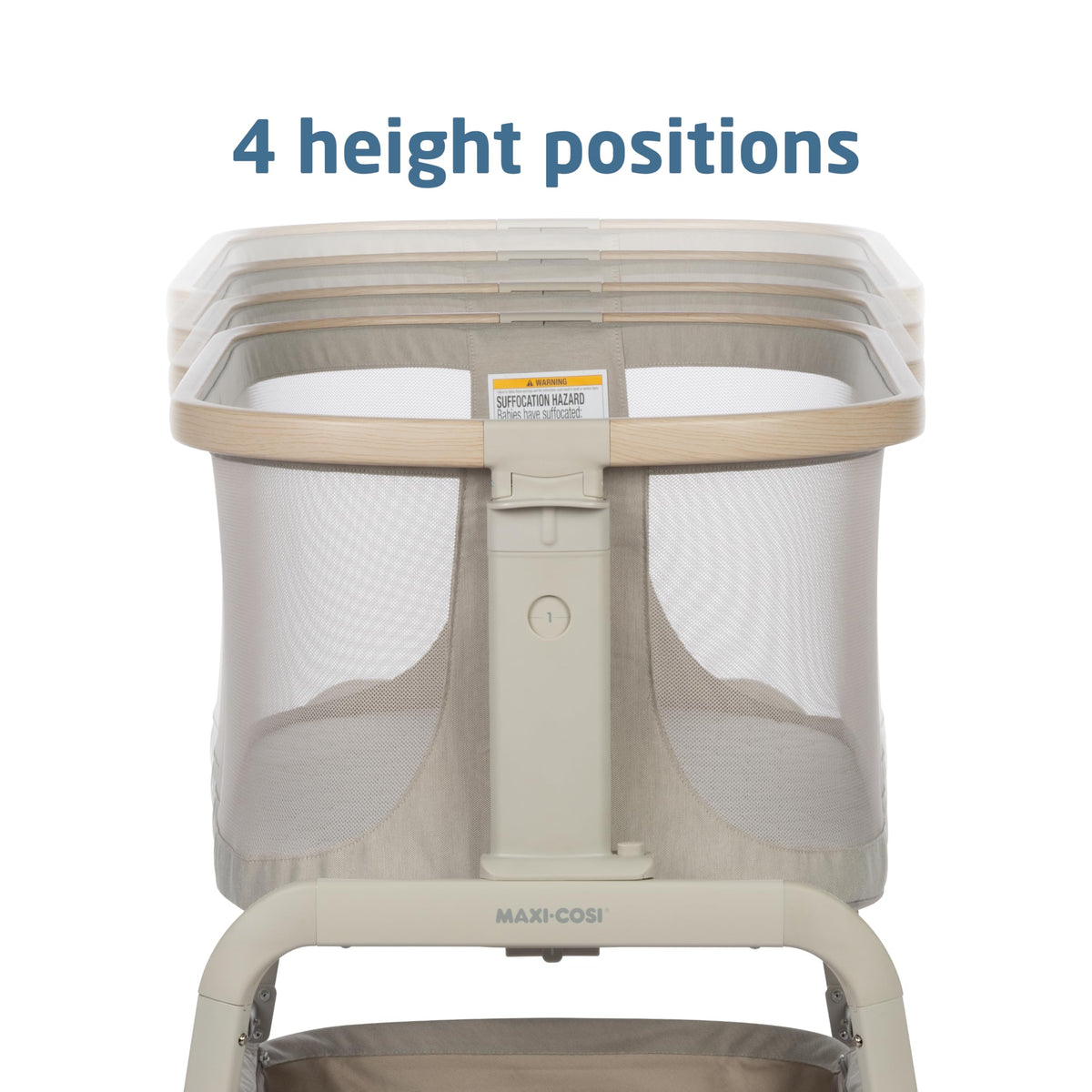 Baby Bassinet Bedside Sleeper with Storage Basket M68188