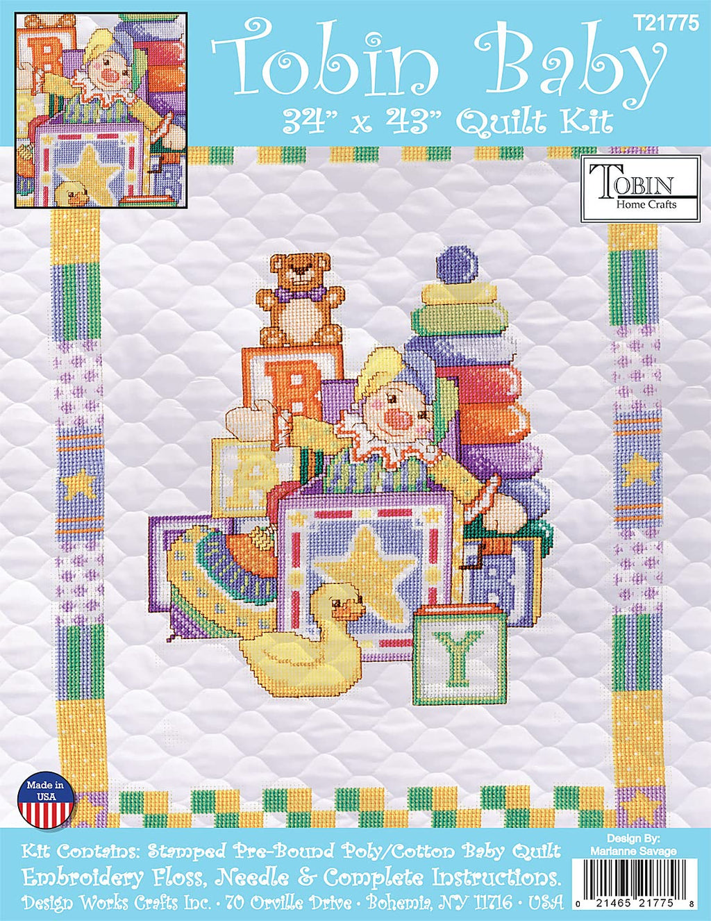 Baby Quilt Cross Stitch Kit, 34"x43" C751