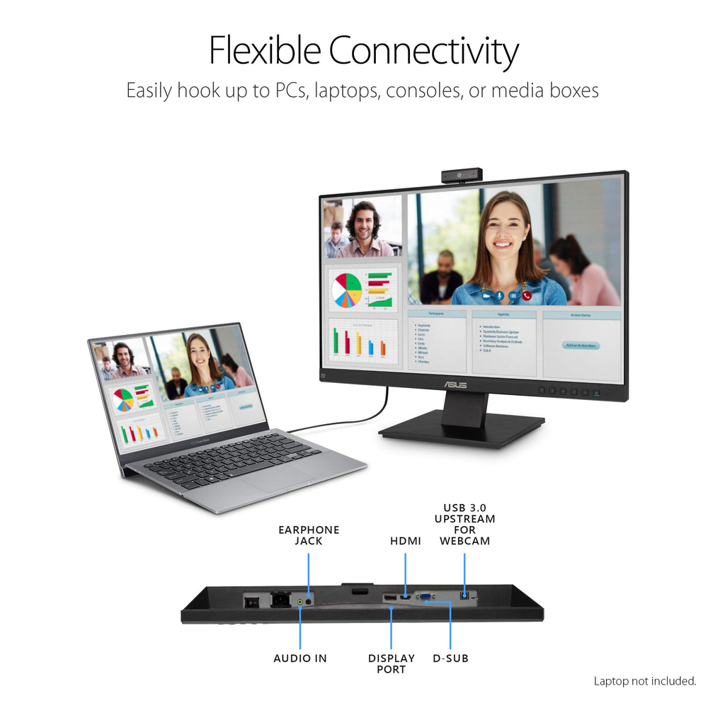 24 Inch 1080P Computer Monitor with Webcam O44281
