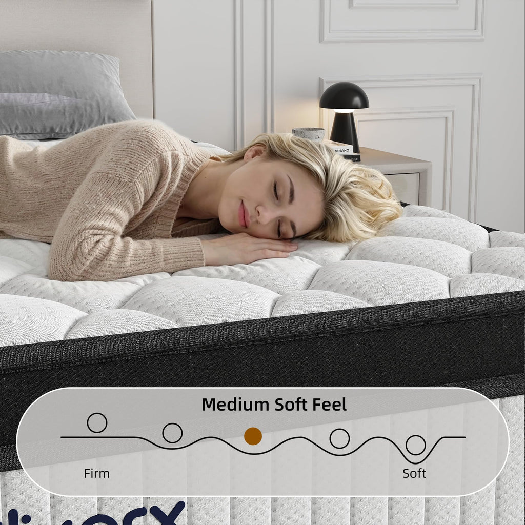 Full Size 12 Inch Hybrid Medium Firm Memory Foam Mattress G578442