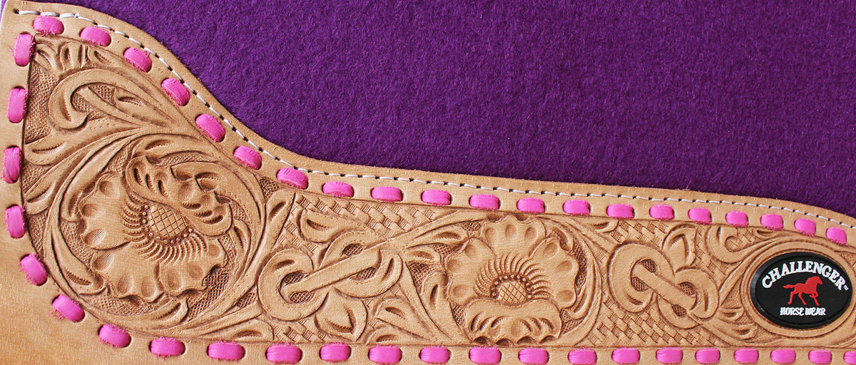 30"x 30" Western Contoured Wool Felt Saddle Pad V82747
