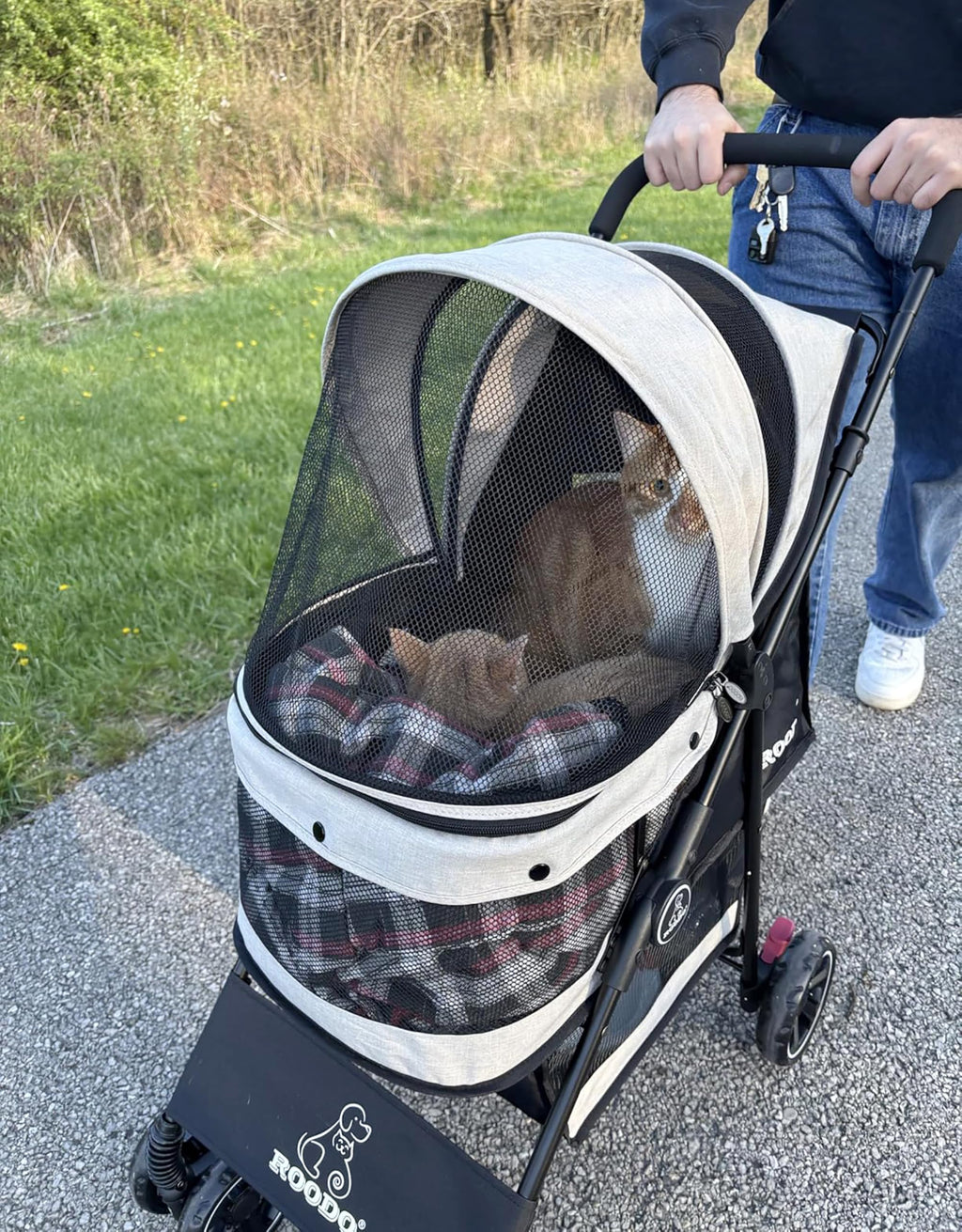 4 Wheel Lightweight Foldable Pet Stroller F3835