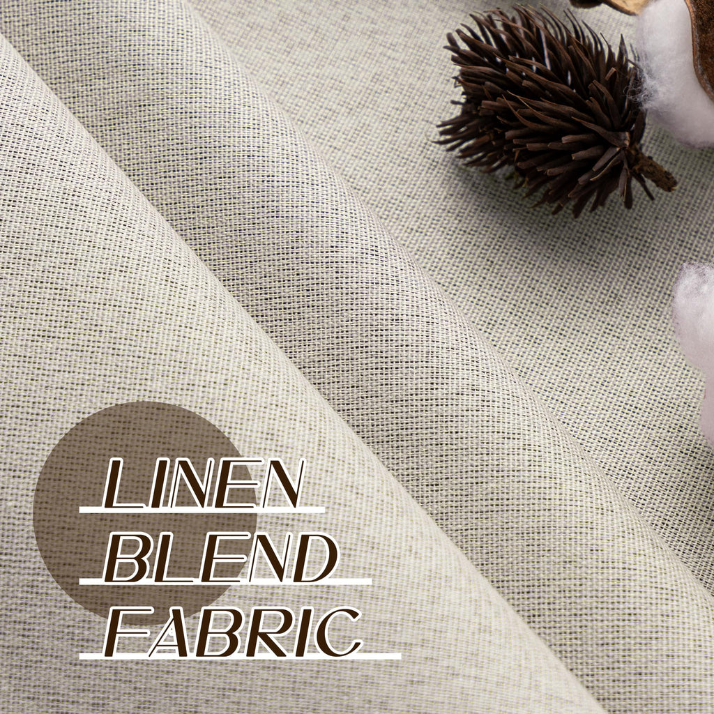 Blackout Linen Curtains 92 Inch 2 Panels L1471
