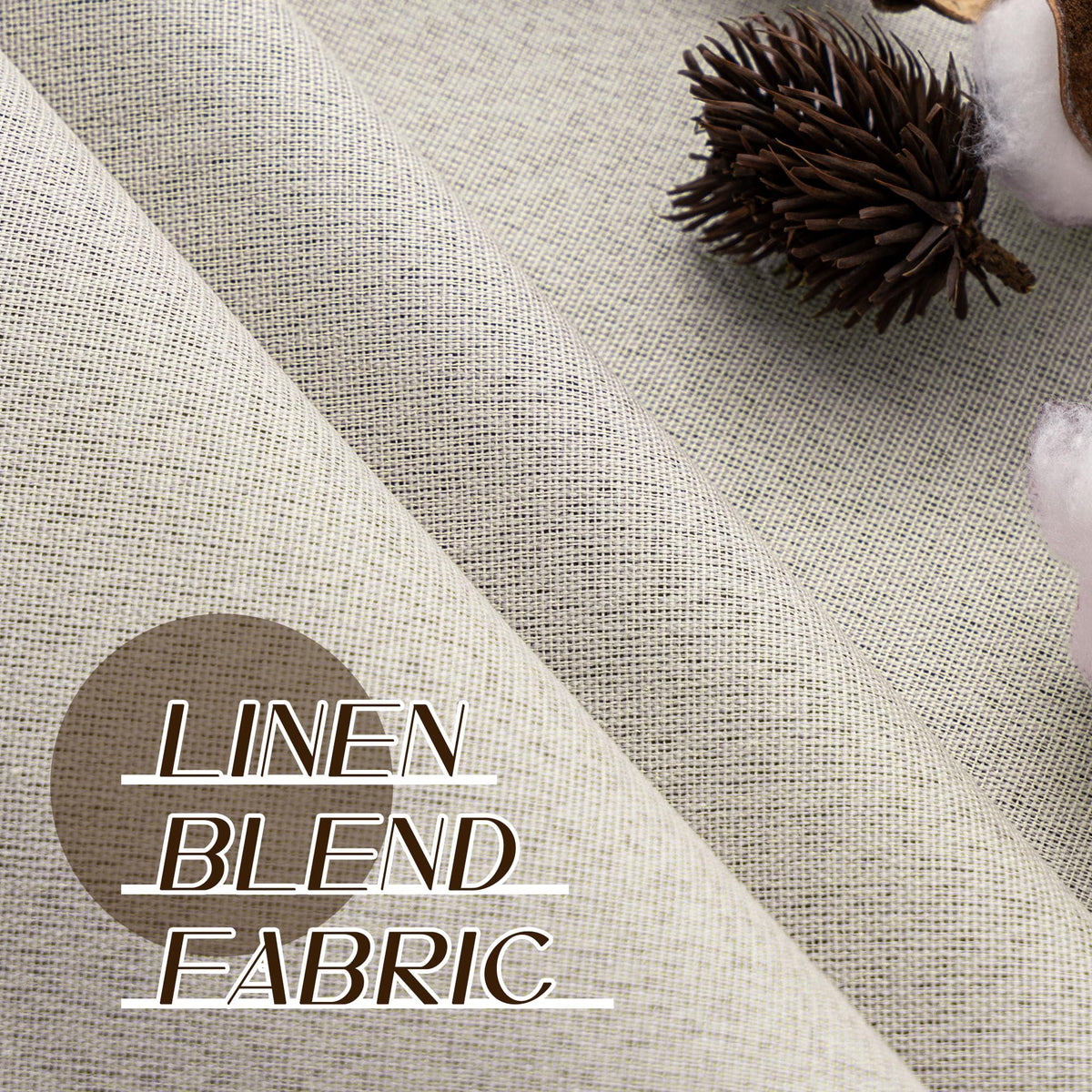 Blackout Linen Curtains 92 Inch 2 Panels L1471
